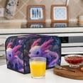 thumbnail image 5 of Toaster Covers 2 Slice, Cute Pink Fantasy Axolotl A Waterproof Bread Machine Cover Fits for Standard 2 Slice Toasters, Home Decor Toaster Protection with Hanging Rope, 5 of 7