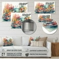 thumbnail image 4 of Designart "Vibrant Underwater Coral Reef II" Modern Landscape Beach Metal Art Living Room, 4 of 5