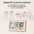 thumbnail image 4 of Latrodar Digital Clock With LCD Display Thermometers Creative tor With Smart Clock Pink Home Essentials, 4 of 5
