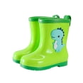 thumbnail image 1 of NOKIO Rain Boot𝗌 For Kids, Toddler Kids Rain Childrens Rubber Shoes With Easy On Handles Lightweight In Cartoo𝗇 Patterns For Boys & Girls, 1 of 7