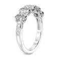 thumbnail image 3 of IGI Certified Oval Shape Lab Grown Diamond Anniversary Band Ring For Women | 5 Stone 1 CT TW 14K White Gold | FG-VS Quality Eliana Friendly Diamonds Band Ring, 3 of 6