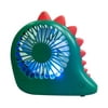 Cute Dinosaur Cartoon Holding Light Hanging Neck Usb Small Fan Desktop Mini Fan
