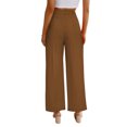 thumbnail image 1 of Pantalones de pierna ancha para mujer, pantalones de corte regular para mujer, pantalones casuales de negocios para mujer, pantalones de pierna recta para mujer, artesanía excepcional, 1 of 4