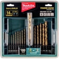 thumbnail image 3 of Juego de brocas Makita Impact Gold Titanium, 14 piezas, 1/4 pulgadas, hexagonales, 3 of 4