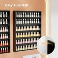 thumbnail image 6 of OmySalon 6 Layers Nail Polish Rack, Wall Mount Nail Polish Organizer w/Acrylic Baffle (White), 6 of 14