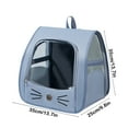 thumbnail image 3 of XiYing Collapsible Pet Carrier Backpack with Mesh Ventilation, Foldable Travel Bag for Small Animals, Storage Pockets, 35X35X25Cm, 1-Pack, 3 of 6