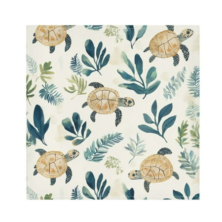 

Napkin Satin Napkin 20*20Inchx4 Kitchen Towel Dinner Plate Towel Decorative Towel Napkin Tea Towel Suitable For Kitchen Table Cartoon Turtle