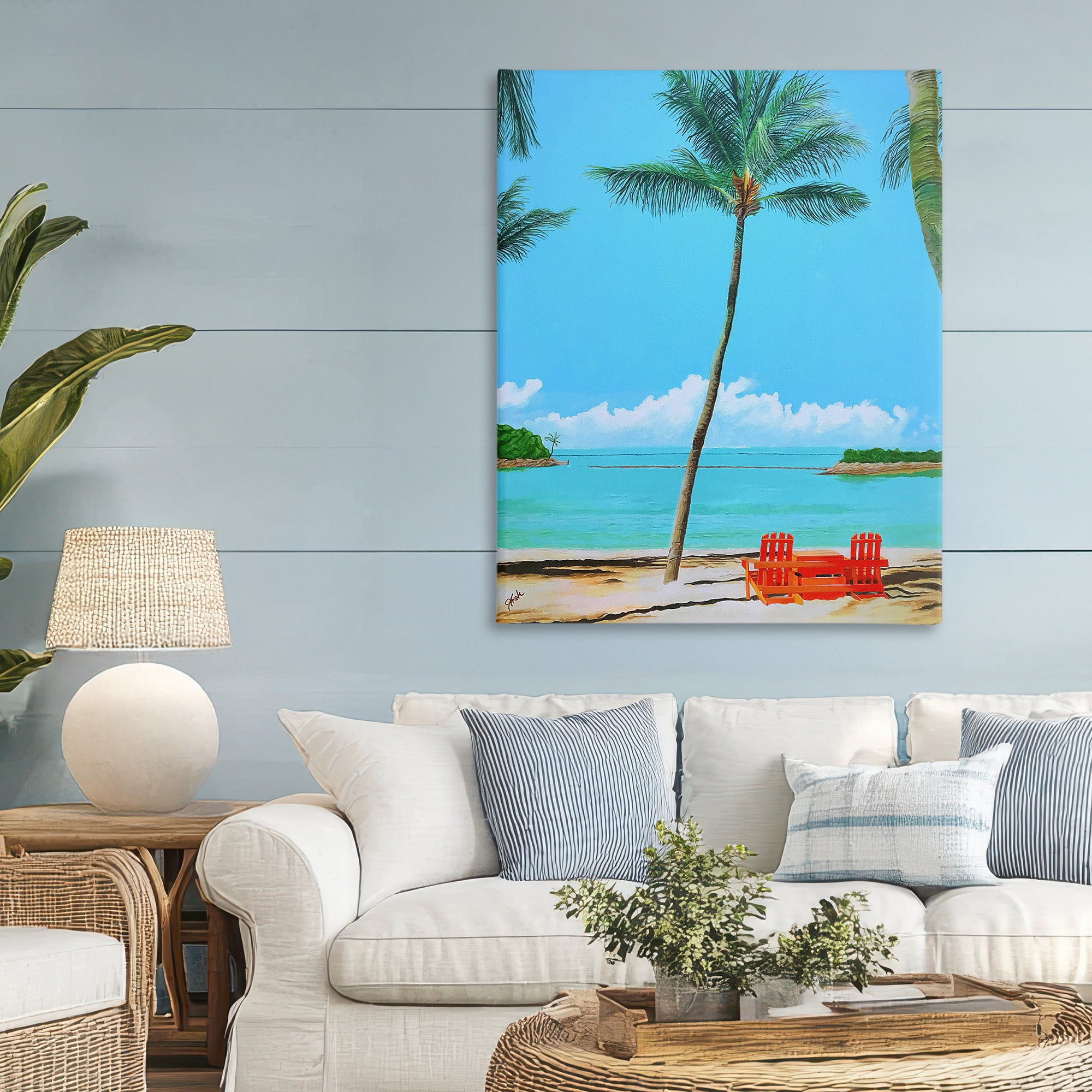 Stupell Industries Dreaming Of Palm Trees Canvas Wall Art, design by John Jaster