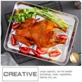thumbnail image 4 of Shisuyan Baking Pan Stainless Steel Rectangle 1Pack 12.2x9.4x2in, 4 of 8