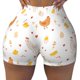 thumbnail image 2 of Fotbe Funny Chicken Shorts Sin Costuras – Shorts Deportivos de Cintura Alta para Mujer, Elásticos para Gimnasio, Yoga, Running o Ciclismo-X-Large, 2 of 8