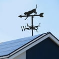 thumbnail image 4 of Roof Weather Vane with Animal Silhouette Figurine Garden Stake Weathervane Cat, 4 of 6