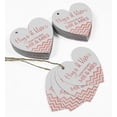 thumbnail image 5 of Inkdotpot Rose Gold Foil Paper Hang Tag Hugs & Kisses From The Wedding Favor Tag 50 Pieces, 5 of 6