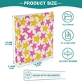 thumbnail image 3 of FORMRS 3 Ring Binder 1.5 inch with Pockets Set of 2 Clip Board 200 Sheets Capacity, Yellow Stars Pattern, 3 of 8