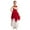 Red, variant on YONGHS Girls Lyrical Praise Dance Costume Kids Sleeveless Metallic Tank Dress Worship Dancewear Royal Blue 6