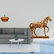thumbnail image 2 of Plato de dulces,Plato de dulces de vidrio con tapa Tarro de dulces decorativo,Para el buffet de dulces,la mesa de fiesta del escritorio de la oficina y el hogar,Estatuas de caballos,Estatuas de, 2 of 8