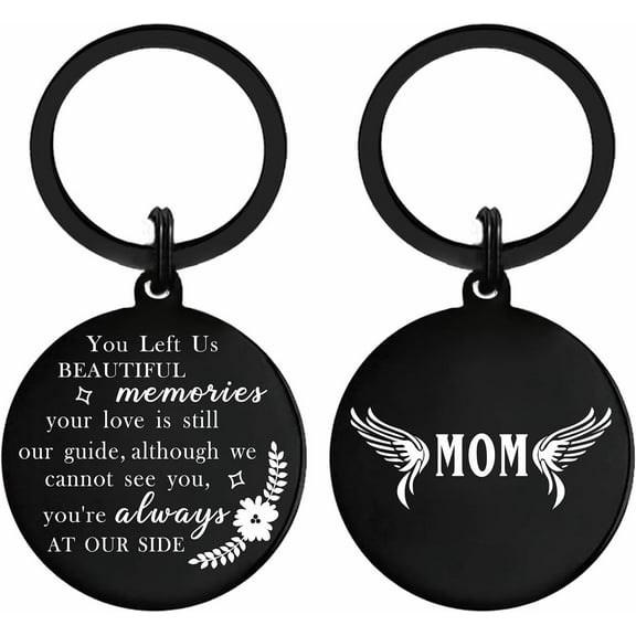 Mom Memorial Gifts for Loss of Mother, Sympathy Mom Keychain, Bereavement Memory Mommy Present, Grieving Key Chain for Loss Mommy