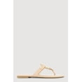 thumbnail image 2 of Women's Metallic Geometric Pendant Studded Thong Sandals, 2 of 3