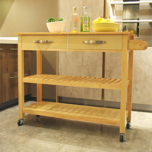 Rolling Kitchen Cart Storage, Kitchen Island Table Combo On Wheels