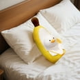 thumbnail image 5 of Cute Banana Duck Plush Toy, Soft Stuffed Animal Doll, Funny Cartoon Fruit Plushie, Adorable Pillow for Kids and Adults, Home Decor Gift, 23.6 Inches, 5 of 5