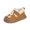 Yellow, variant on Toddler Girls Suede Snow Boots 3D Rabbit Decor Buckle Ankle Anti Slip Shoes Fleece Lined Rubber Sole Winter Warm Shoes