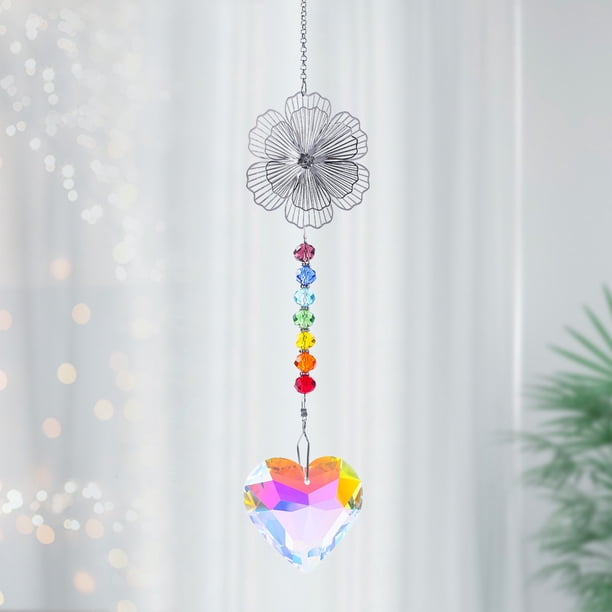 pstuiky Atrapasueños de cristal decoración para el hogar y el jardín colgante para atrapar el sol.