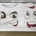 thumbnail image 6 of Ambesonne Cartoon Place Mats Set of 4, Hand Drawn Faces, Standard Size, Multicolor, 6 of 6