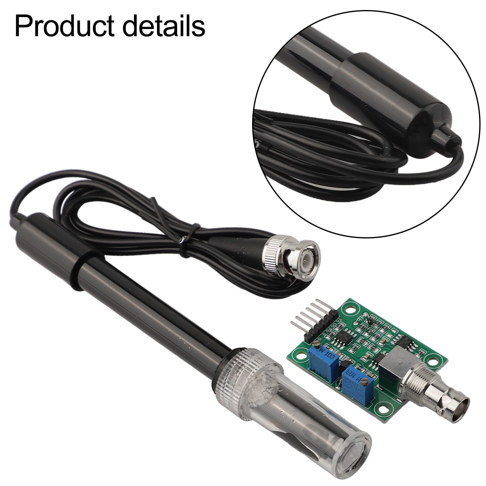 Girlsshop Sensitivity Ph Sensor Kit for Arduino with Ph Electrode Probe and Ph Module,pH kit