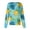 Royal Blue, variant on Scrubs for Women Long Sleeve Snap Front Plus Size Scrub Jackets Cute Hawaiian Tropic Medical Uniforms Soft Comfy Nurse Working Uniform Light Blue 3XL