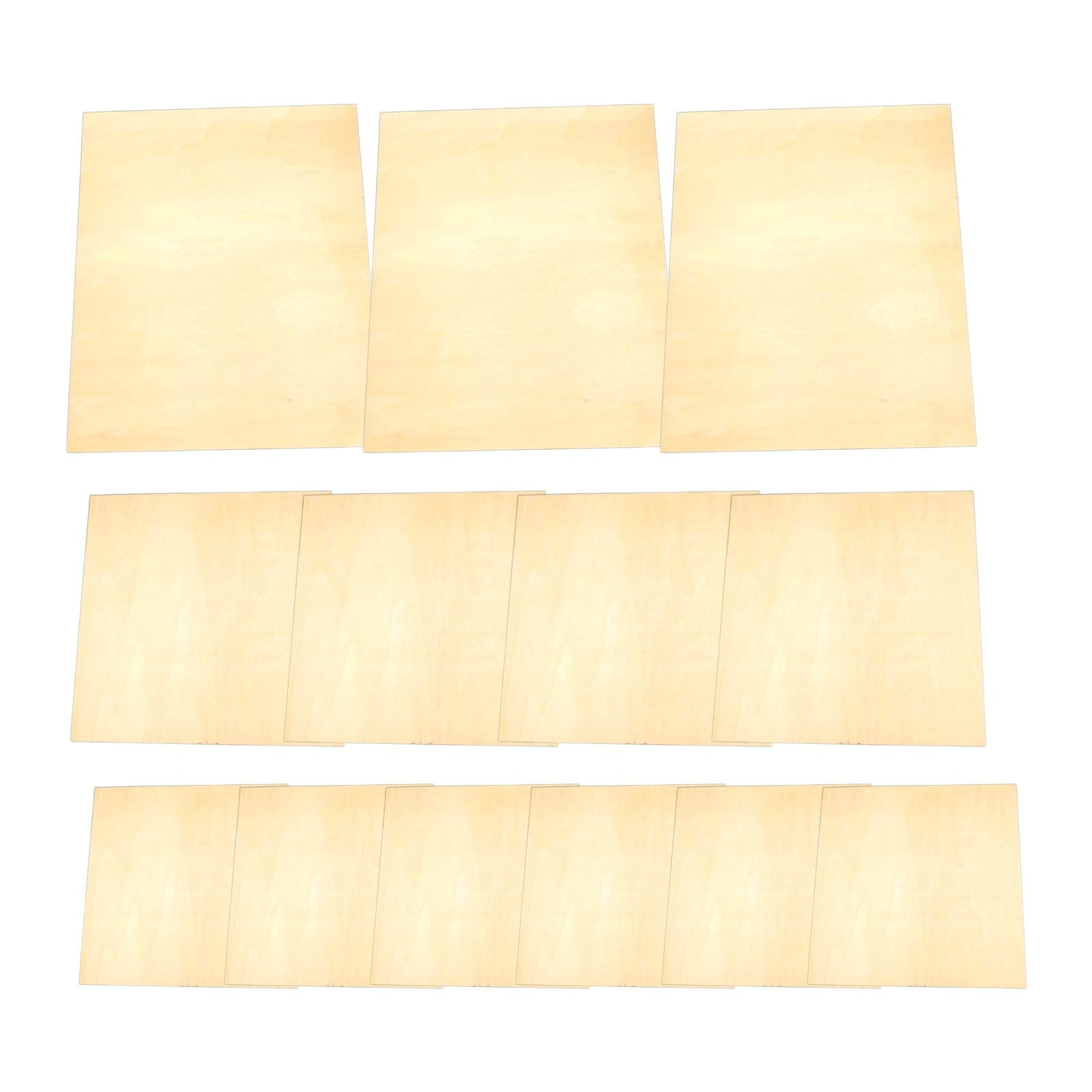 12 Pieces Wood Canvas Boards Unfinished Paint Panels Wooden Canvases