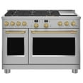 thumbnail image 2 of Cafe Cxpr8hk 48” Handle & Knob Set For Pro Range And Rangetop - Brass, 2 of 3