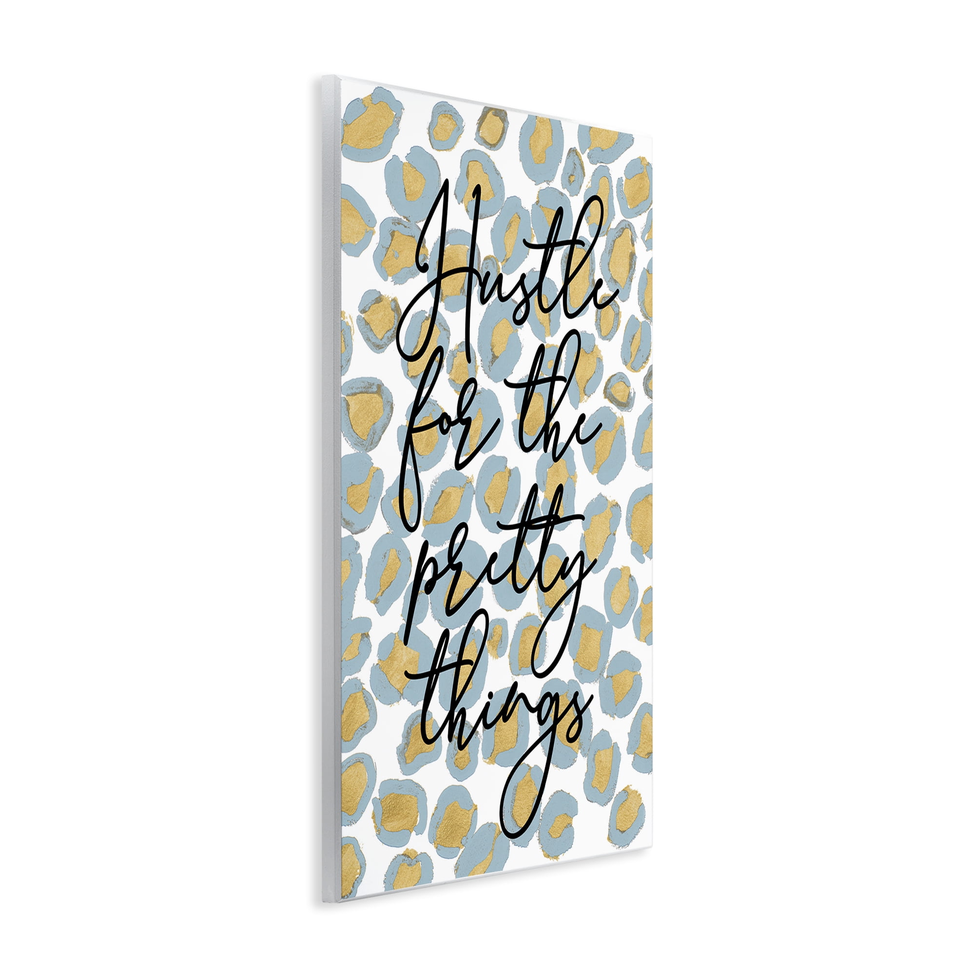 Stupell Industries Hustle For Pretty Things Typography Painting Unframed Art Print Wall Art, 10 x 15