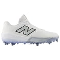 thumbnail image 2 of New Balance Men's Fuel Cell COMPv4 Low Molded Baseball Cleats White/Silver 7.5, 2 of 6