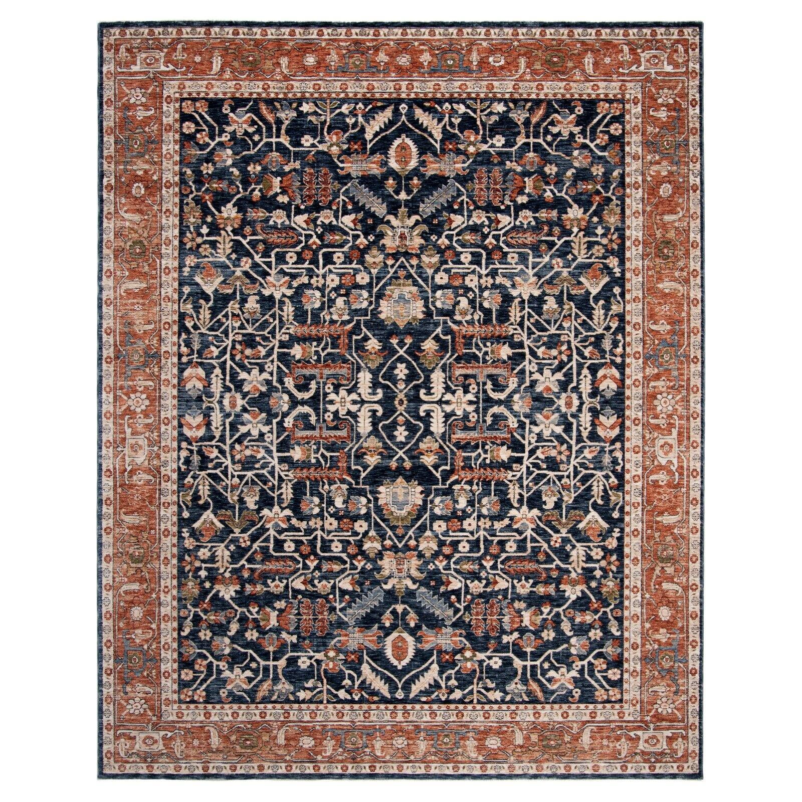 Red 6' x 6' Round Red Safavieh Tabriz Herati Collection TH27 Handmade Traditional Premium Silk & Wool Area Rug Red 6' x 6' Round Red Safavieh Tabriz Herati Collection TH27 Handmade Traditional Premium Silk & Wool Area Rug