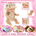 thumbnail image 2 of Keyohome 6Pcs Mini Baby Dolls,4.3" Newborn Dolls Gift Set,Cute Reborn Baby Dolls Toys for Kids 3+,with Clothes, 2 of 9