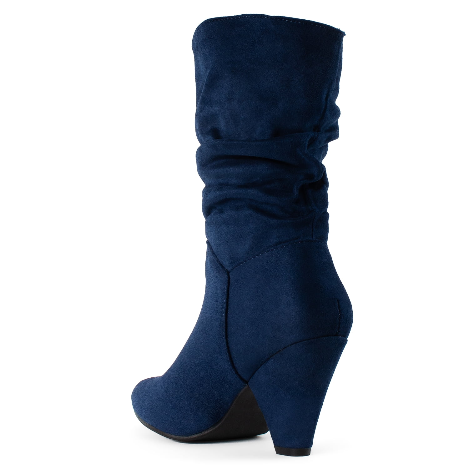 cone heel slouch boots
