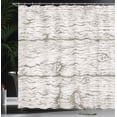 thumbnail image 3 of Ambesonne Rustic Shower Curtain, Simple Nature Wooden Design, 69"Wx70"L, Coconut Dust, 3 of 4