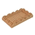 thumbnail image 5 of happimess TRY2001A-3SET Parker Southwestern Cottage Resin Scalloped Rectangular Decorative Serving Trays, Brown (Set of 3), 5 of 7