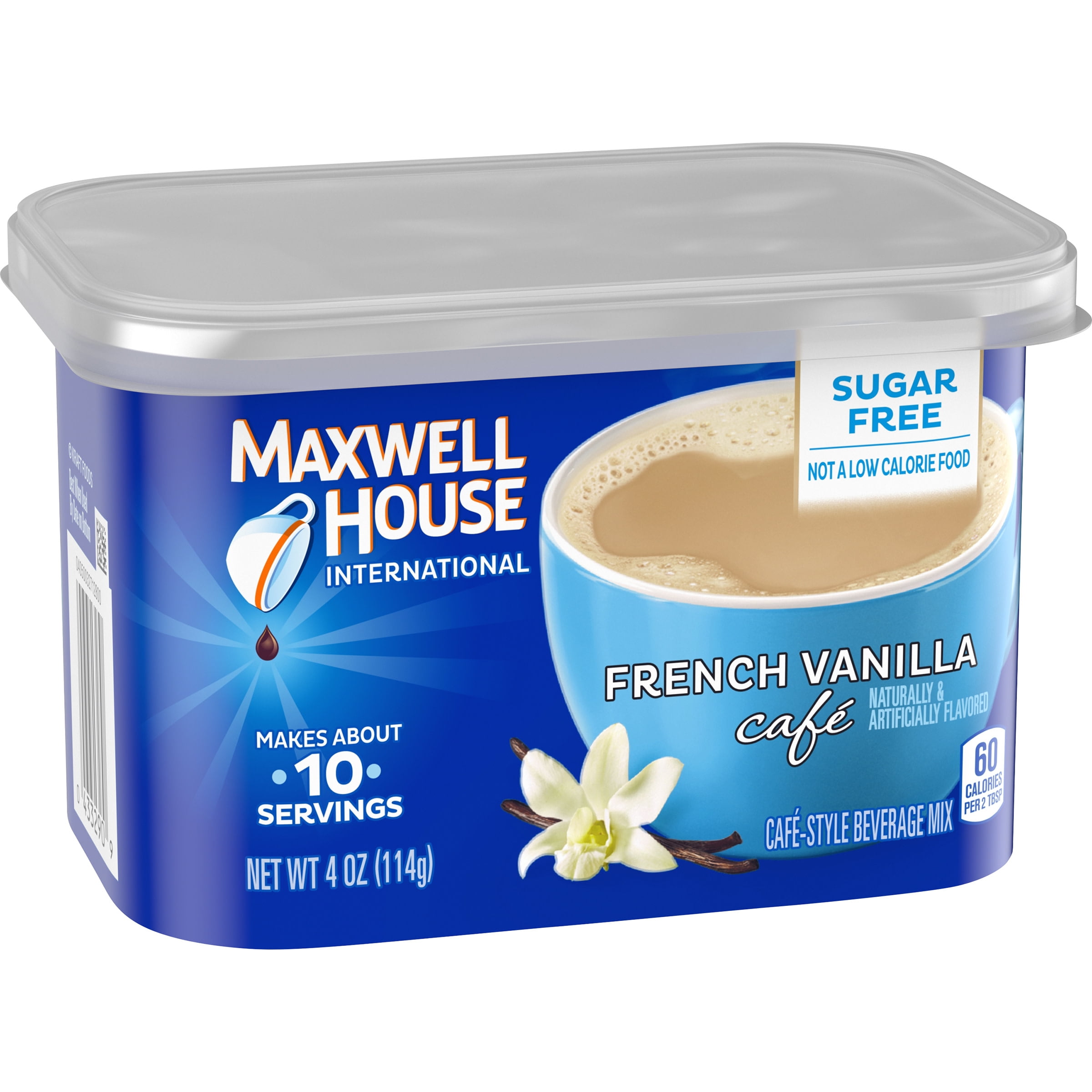 Maxwell House International Sugar Free French Vanilla Cafe Instant