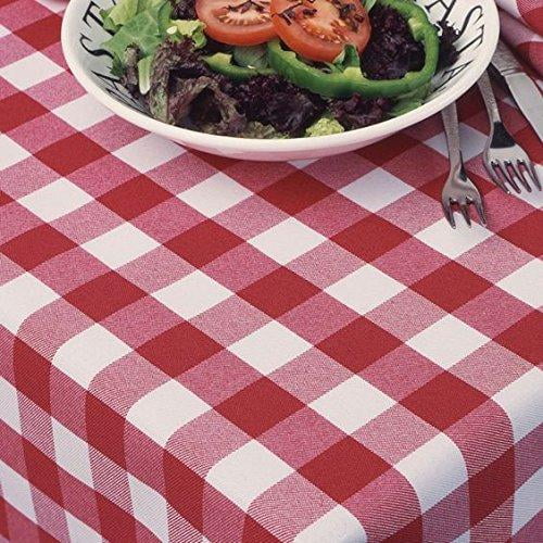 Party farmhouse Red and white Tablecloth Plaid Restaurant fabric square 58x 58 check gingham RV perfect for 4 chair table Linens table cover camping Events party Wedding 