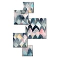 thumbnail image 3 of Designart "Endless Blue and White Geometry II" Modern Geometric Living Room Set, 3 of 5