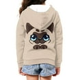 thumbnail image 4 of DISNIMO Cat Hoodie Boys Zipper Hoodies Size 6-7 Hoodies Sweatshirt for Girls Zip Hoodie Jacket Kids Boys Animal Hooded Sweatshirts Zip Up Hooded Jackets Children Fall Clothes Boy Streetwear Soft, 4 of 7