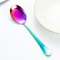 thumbnail image 6 of Yesbay Colorful Stainless Steel Spoon Serving Colander Cutlery Tableware Accessories,Multicolor, 6 of 8