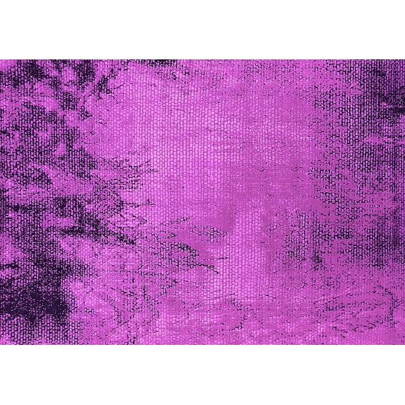 Ahgly Company Indoor Rectangle Oriental Pink Industrial Area Rugs, 5' x 8'