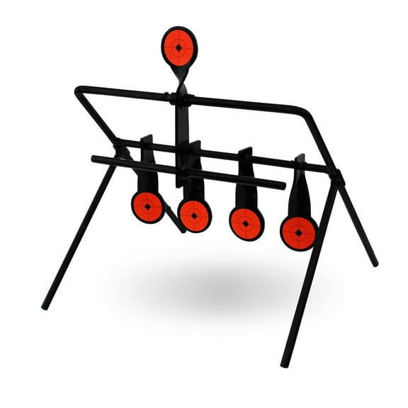 BIRCHWOOD CASEY World Of Targets Gallery Resetting .22 Rimfire Easy-to-Use Durable Steel Shooting Target / .22 Rimfire Rifles & .22 Handguns