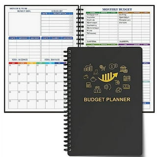 Budget Planner & Monthly Bill Organizer Book, Budget Book and Expense  Tracker Notebook, Financial Planner Bundled with Cash Envelopes – Budget  Journal with Pockets for Money (Black) 