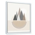 thumbnail image 3 of Designart 'Abstract Moon and Sun In Mountains III' Modern Framed Canvas Wall Art Print, 3 of 5