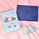 thumbnail image 3 of Paquete de 5 tarjetas de Pascua feliz 3d pop-up tarjeta de felicitación de huevo de conejito para niños, 3 of 5