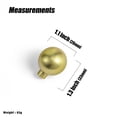 thumbnail image 3 of Goo-Ki Brushed Gold Cabinet Knob with 1.2''(30mm) Dia, Modern Solid Zinc Alloy Drawer Knob, Minimalist Style Cabinet Pull Drawer Handle Wardrobe Cabinet Door Handle 6 Pack, 3 of 5