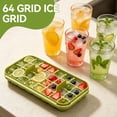 thumbnail image 6 of Ice Cube Tray for Freezer, 64 Pcs Ice Cube Mold with Lid and Bin Ice Container with Ice Scoop Ice Mold for Whiskey Cocktail, Tea, Coffee, 6 of 6