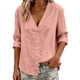 thumbnail image 3 of TaTaai Ladies V Neck Layered Blouse Solid Color Loose Fit Casual Cardigan Open Front Summer Tunic Ruffle Top Gift, 3 of 6